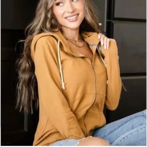 NWT Ampersand Avenue hoodie FullZip Hoodie - Maple size Medium